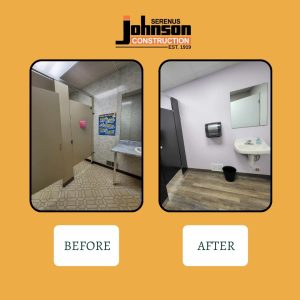 church bathroom renovation new bathroom partitions flooring painting