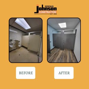 church bathroom renovation new bathroom partitions flooring painting