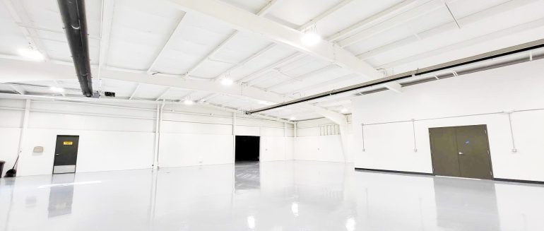 Higher purpose warehouse renovation, interior renovation, Saginaw, MI, epoxy floors, painting, doors, doorways, plumbing, hvac, electrical, offices