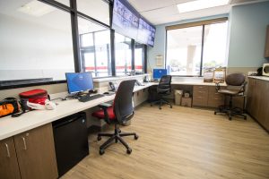 security room in Emergency Department lobby renovation