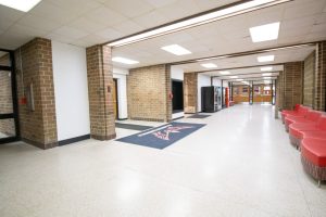Millington Community Schools renovation, school renovation project, school security upgrades, design-build school construction, educational facility renovation, secure school vestibule, high school building addition, after-hours school safety, K-12 construction, Millington Michigan school upgrade.