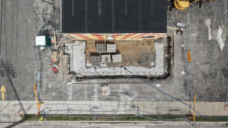overhead view of sunrise pedal trolley expansion